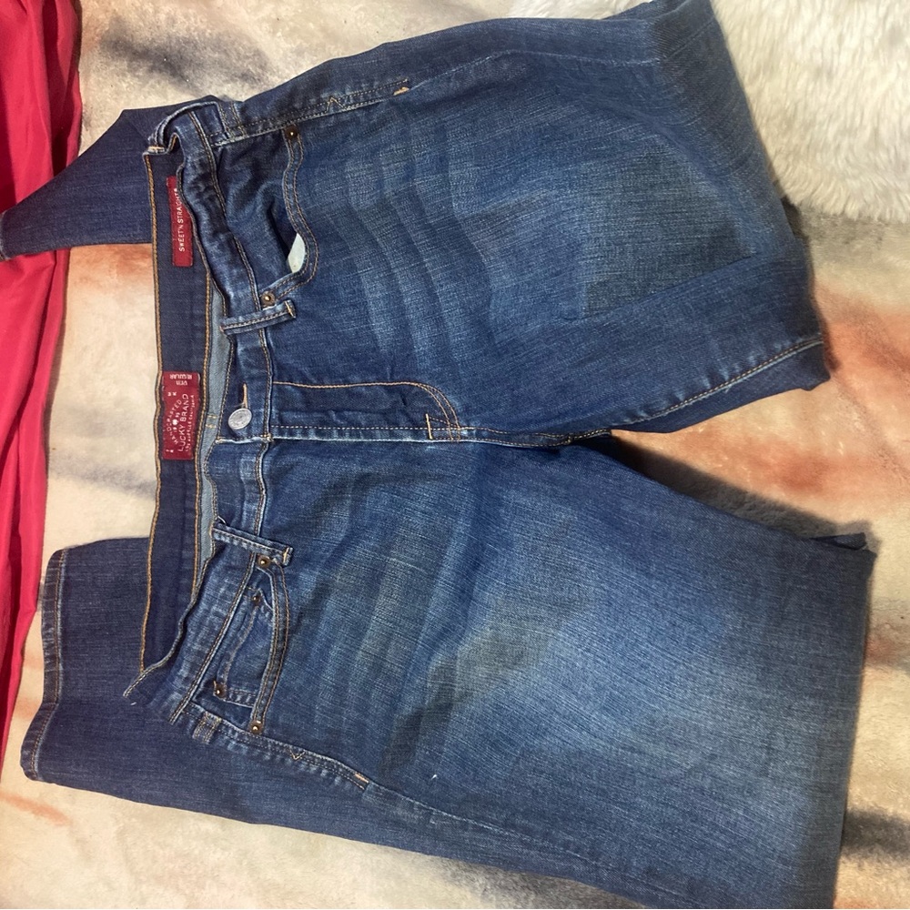 Lucky Brand Men's Dark Blue Relaxed Jeans